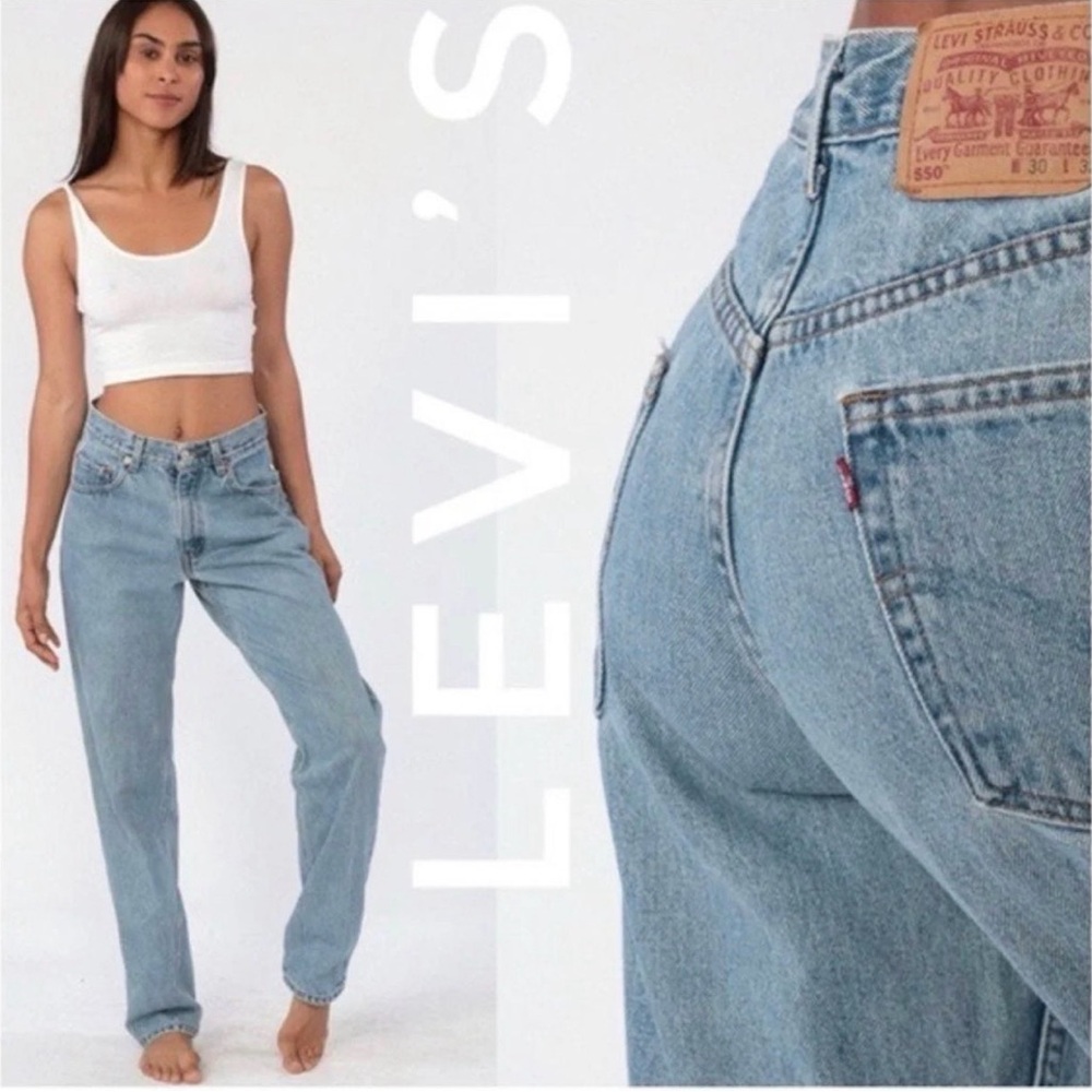 Levi's Women's Sky Blue Straight Leg Jeans